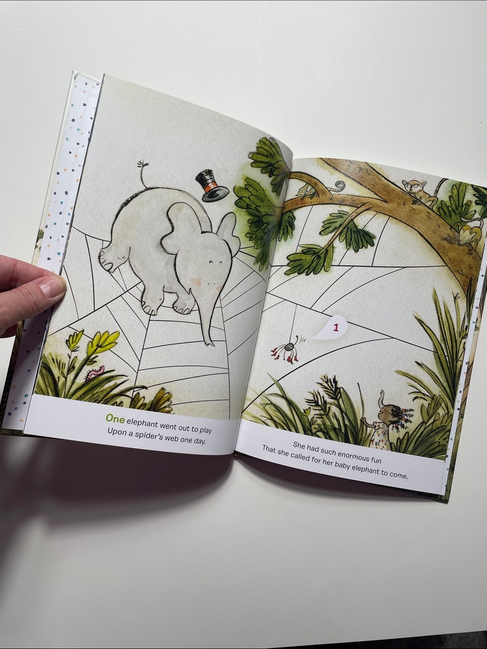 🍋 4/$20 One Elephant Went Out to Play | Hardcover Kids Books - Picture 2 of 3